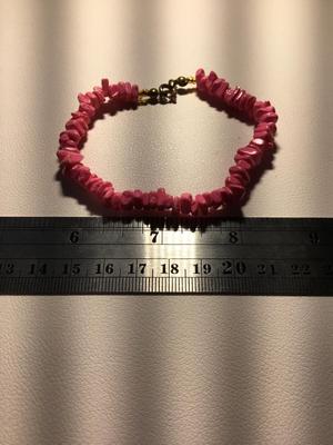 Pink quartz fashion bracelet