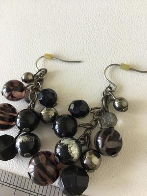 Beautiful beaded dangle earrings