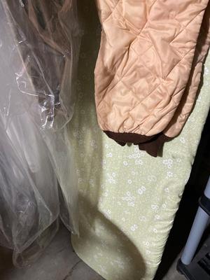 Clothing & shoes & ironing board