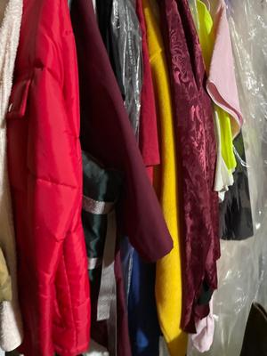 Clothing & shoes & ironing board