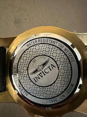 INVICTA 49 MM MEN’S WATCH WITH LEATHER BAND