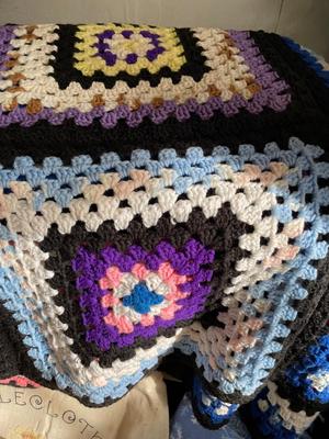 Afghans, table cloths, and napkins, bedding, sets, table runners, etc.