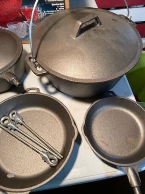 Cast iron & punch bowls