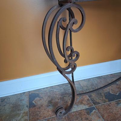 Wood and Iron Console Table (FE-EL)