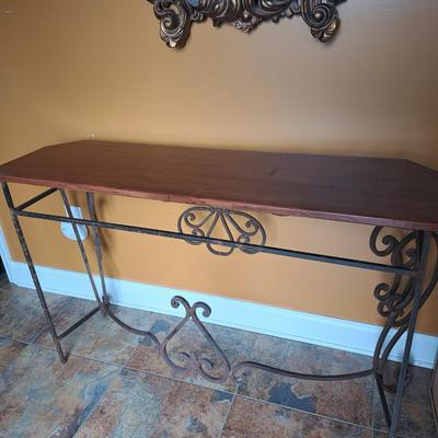 Wood and Iron Console Table (FE-EL)