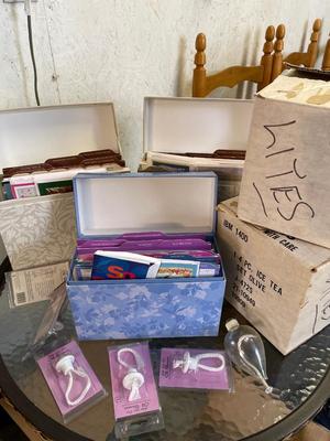 Oil lights, greeting cards