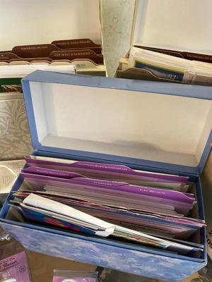 Oil lights, greeting cards