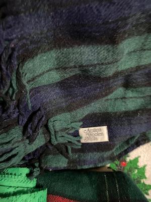Wool blankets & assorted linens