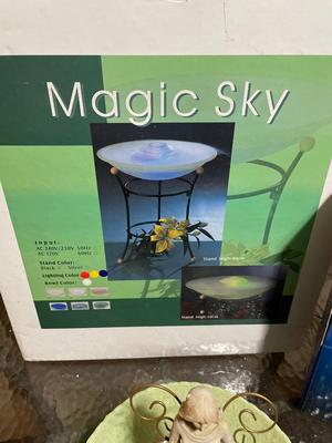 Magic Sky, Neon lamp, water fountain