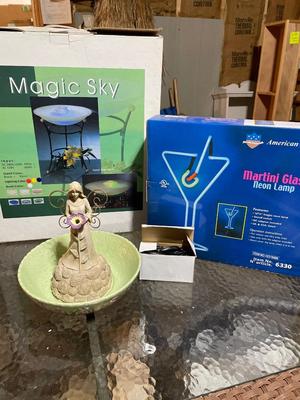 Magic Sky, Neon lamp, water fountain