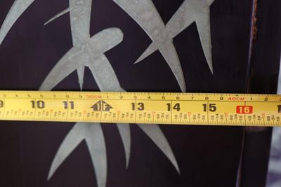 Vintage Oriental Asian Gold Four Panel Screen Room Divider