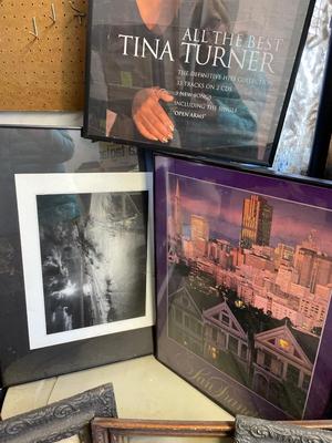 Old portraits in frames