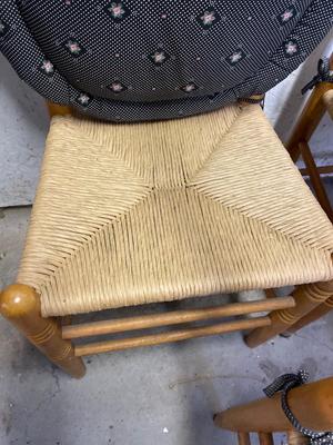 3 ladder back chairs