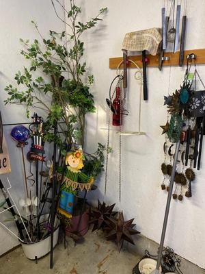 Yard art, wind chimes, etc