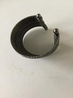 Beautiful silver tone fashion cuff bracelet