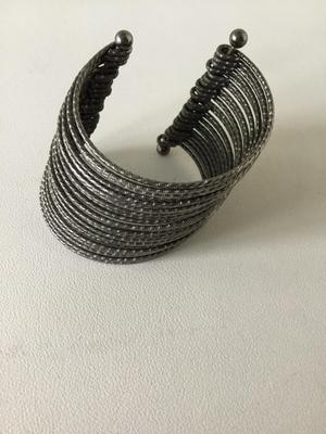 Beautiful silver tone fashion cuff bracelet