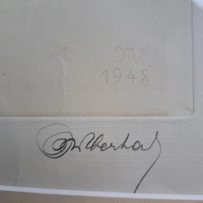 Signed 1948 Kurt Meyer-Eberhardt Etching/Print "Hare" (FE-SD)