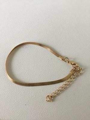 Gold tone chain like bracelet