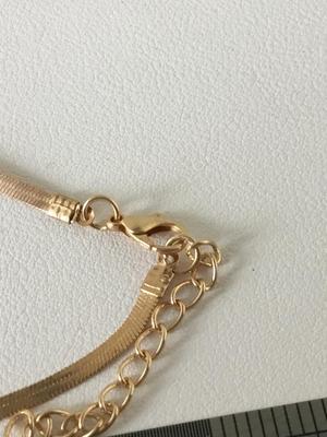 Gold tone chain like bracelet