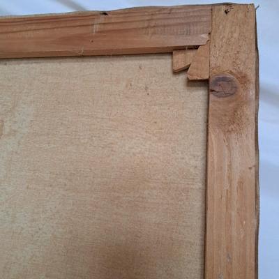 Signed Cubist/Abstract 1974 Painting (P-SD)
