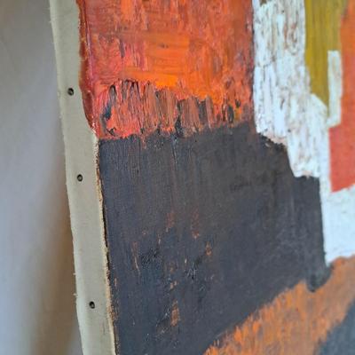 Signed Cubist/Abstract 1974 Painting (P-SD)