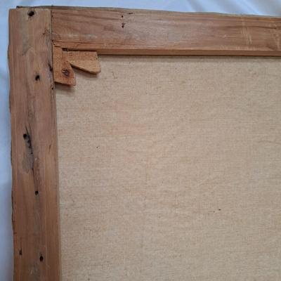 Signed Cubist/Abstract 1974 Painting (P-SD)
