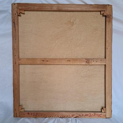 Signed Cubist/Abstract 1974 Painting (P-SD)