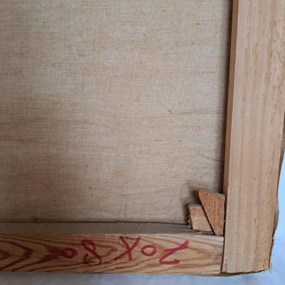 Signed Cubist/Abstract 1974 Painting (P-SD)