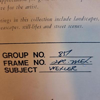 Original Signed Owen Wexler Landscape Oil Painting on Board (LR-SD)