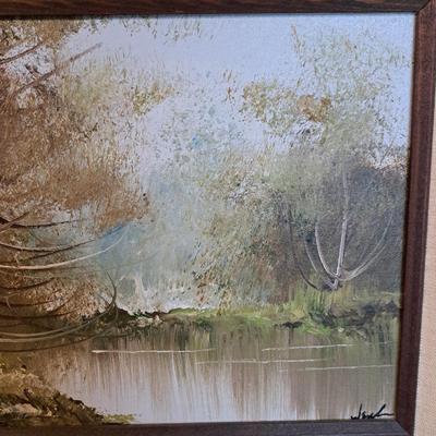Original Signed Owen Wexler Landscape Oil Painting on Board (LR-SD)