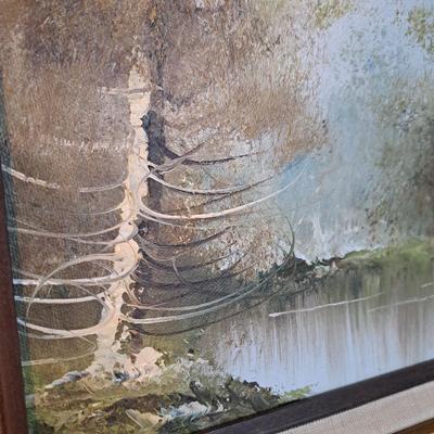 Original Signed Owen Wexler Landscape Oil Painting on Board (LR-SD)