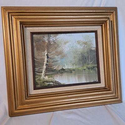Original Signed Owen Wexler Landscape Oil Painting on Board (LR-SD)