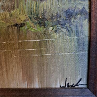 Original Signed Owen Wexler Landscape Oil Painting on Board (LR-SD)