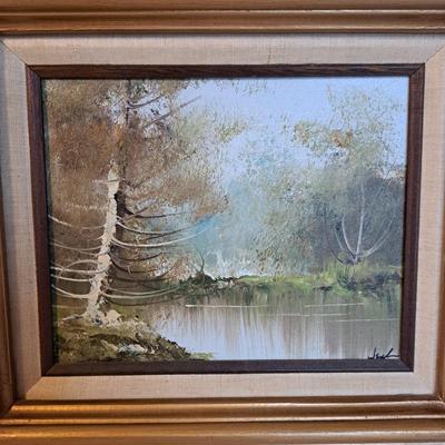 Original Signed Owen Wexler Landscape Oil Painting on Board (LR-SD)