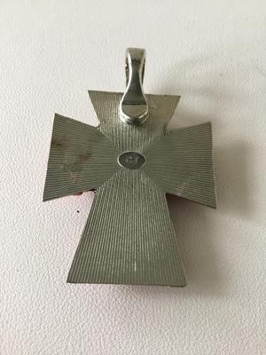 CJ marked cross fashion necklace pendant