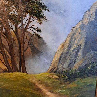Signed Mia Rowe Landscape Oil Painting (LR-SD)
