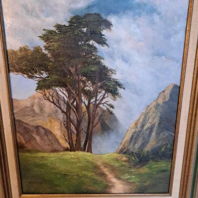 Signed Mia Rowe Landscape Oil Painting (LR-SD)
