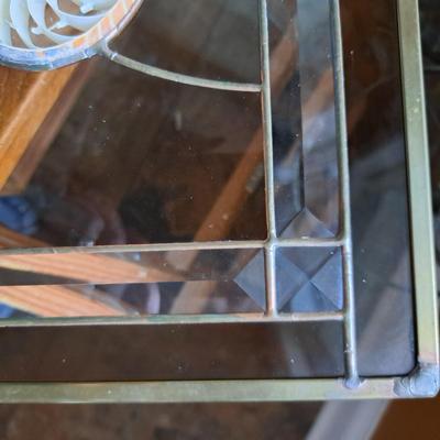 Two Handmade Glass & Nautilus Suncatchers (FE-SD)