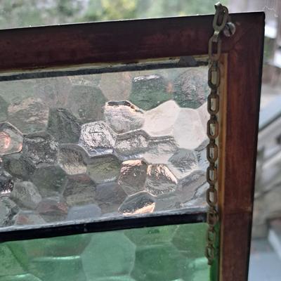Vintage Art Deco Textured Stained Glass Window (PB-SD)