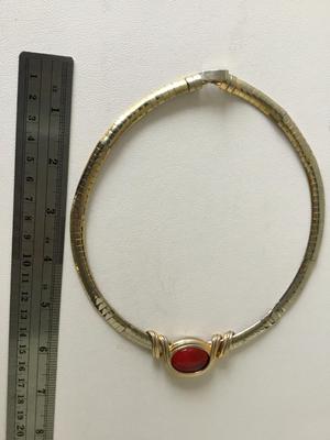 Vintage Joan Rivers marked statement collar necklace