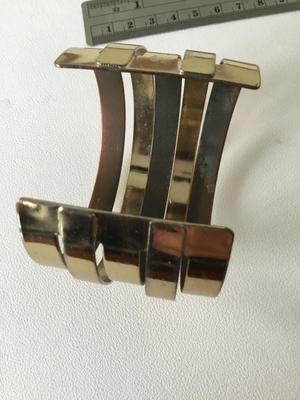 Gold tone cuff bracelet
