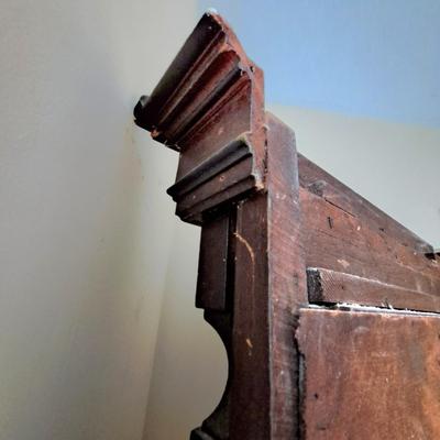 Antique American Eastlake Carved Wood Pier Mirror (PB-SD)