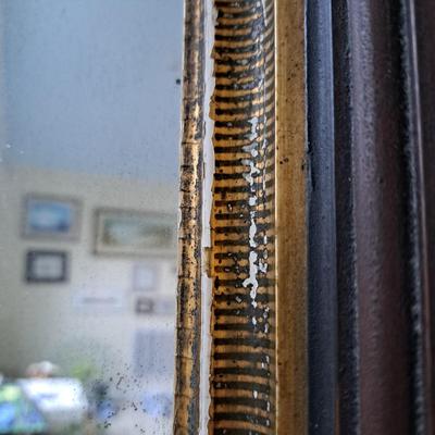 Antique American Eastlake Carved Wood Pier Mirror (PB-SD)