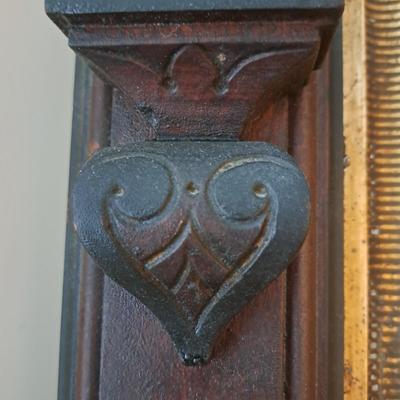Antique American Eastlake Carved Wood Pier Mirror (PB-SD)