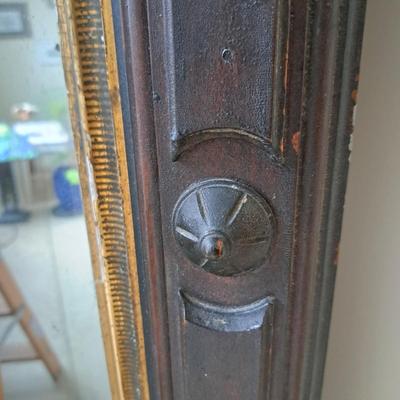 Antique American Eastlake Carved Wood Pier Mirror (PB-SD)