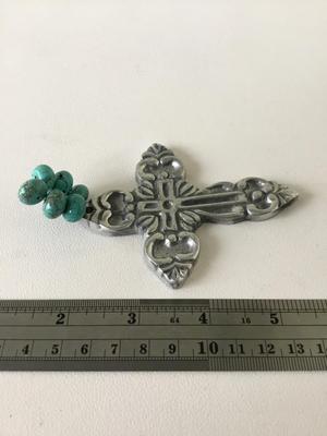 Beautiful unmarked keychain cross charm
