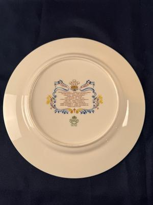 1969 Prince of Wales Commemorative Plate by Aynsley. Fine Bone China.