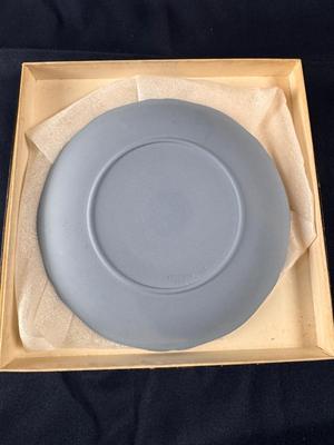 Wedgwood England Jasperware Blue Royal Wedding 1986 Plate in Box