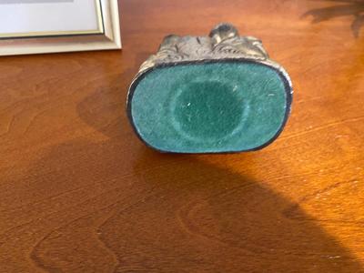 BRASS ROCKING HORSE, LITTLE PEOPLE AND 5 X 7 PICTURE FRAME