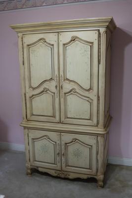 Vintage THOMASVILLE Armoire Hand Painted